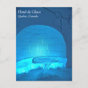 Carte Postale Salle Igloo à l'Hôtel de Glace, Québec, Canada