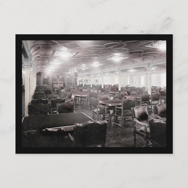 Carte Postale Salle principale Titanic (Devant)