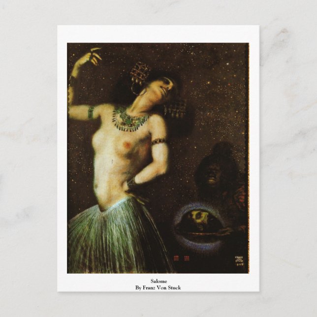 Carte Postale Salome De Franz Von Stuck (Devant)