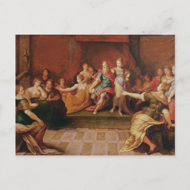 Carte Postale Salomon et ses femmes (Devant)