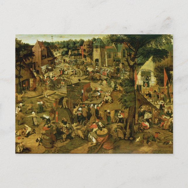 Carte Postale Salon avec une performance théâtrale, 1562 (Devant)