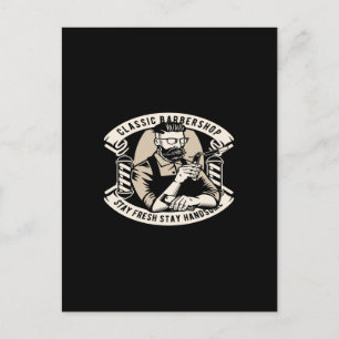 Carte Postale salon de barbier classique séjour frais séjour bea