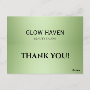 Carte Postale Salon de beauté de luxe Mint Green