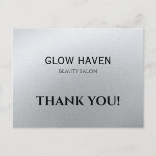 Carte Postale Salon de beauté en argent de Glamor