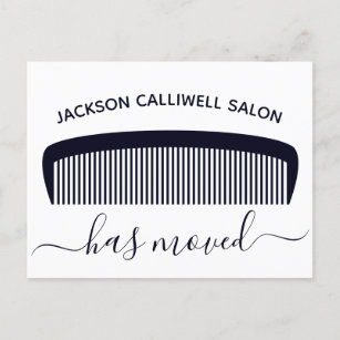 Carte Postale Salon de cheveux Moving Faire-part Styliste Nouvel