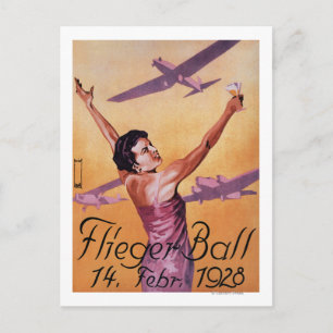 Carte Postale Salon de l'aviation à l'affiche du Promo Hotel Wag