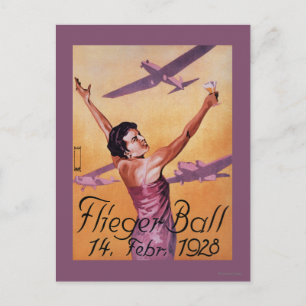 Carte Postale Salon de l'aviation à l'affiche du Promo Hotel Wag