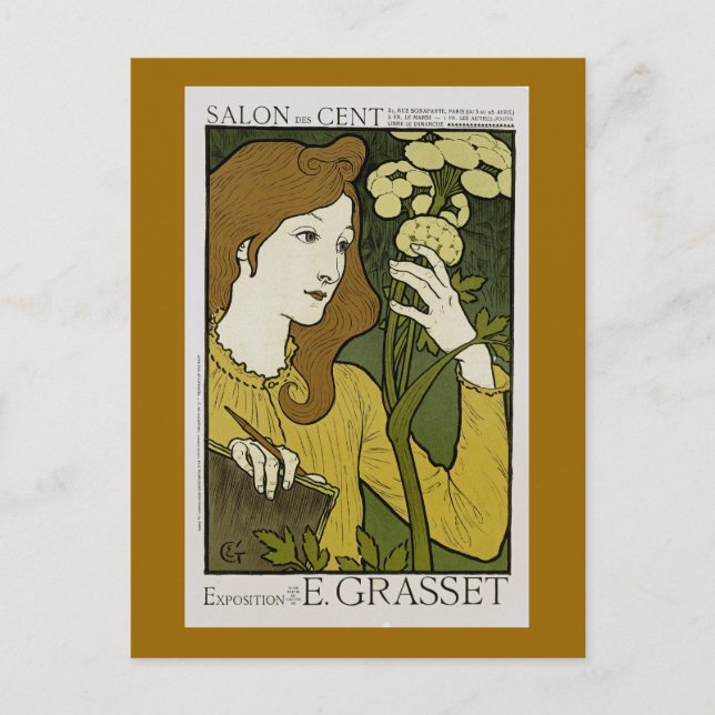 Carte Postale Salon des Cent ~ Exposition de E. Grasset (Devant)
