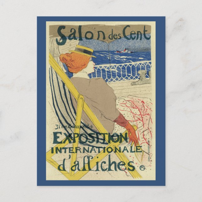 Carte Postale Salon des Cents de Toulouse Lautrec, Art Nouveau (Devant)