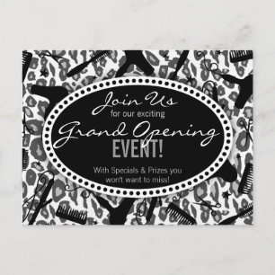 Carte Postale Salon des Empreintes de léopard de neige Grand ouv