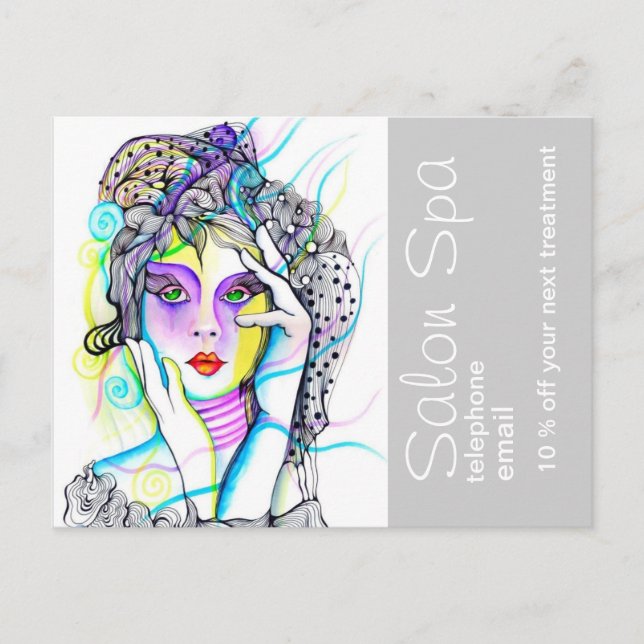 Carte Postale Salon et publicité Spa (Devant)