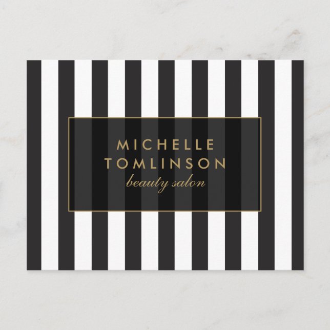 Carte postale Salon III de Black and White Stripes (Devant)