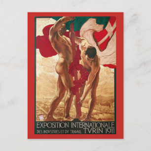 Carte Postale Salon mondial de Turin 1911