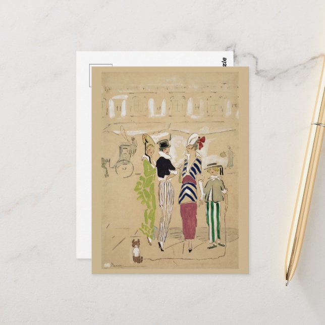 Carte Postale Salon Vanity sur l'avenue (1914) (Devant/Arrière en situation)