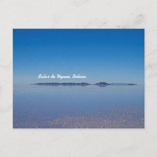 Carte Postale Salt Lake à Salar de Uyuni, Bolivie