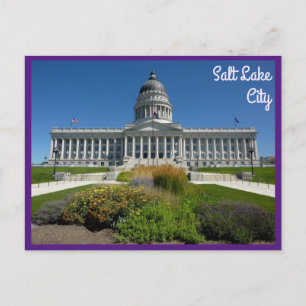 Carte Postale Salt Lake City Capitol Building (Utah) avec texte