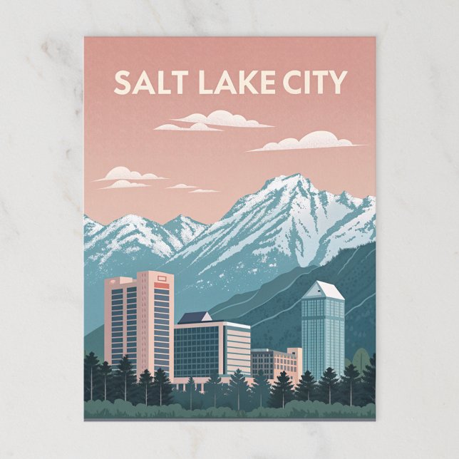 Carte Postale Salt Lake City : Mountain Majesty and Urban Charm (Créateur téléchargé)