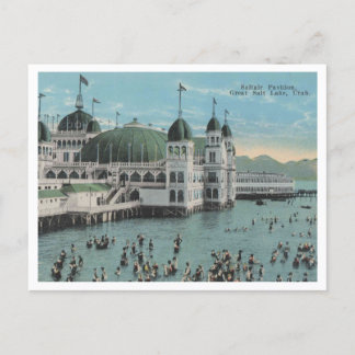 Carte Postale Salt Lake City, Saltair Pavilion, Vintage des anné
