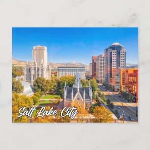 Carte Postale Salt Lake City, Utah, États-Unis