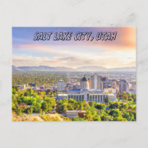 Carte postale Salt Lake City Utah voyage souvenir