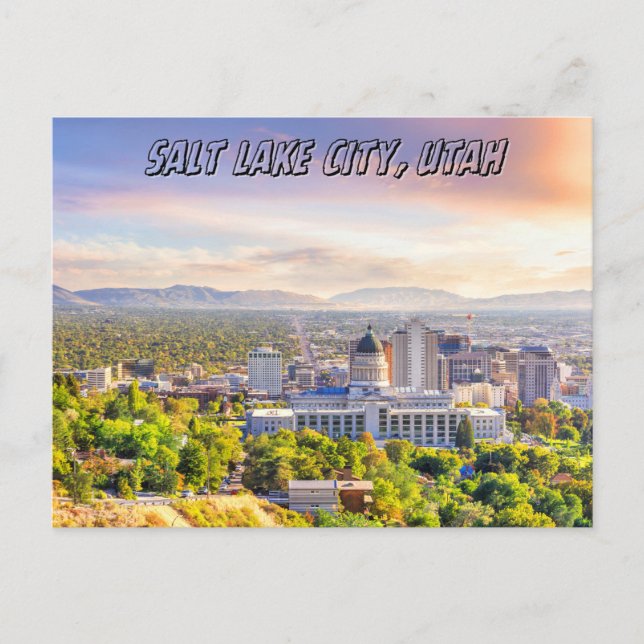 Carte postale Salt Lake City Utah voyage souvenir (Devant)