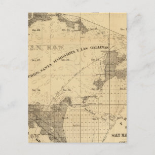Carte Postale Salt marsh and tide lands