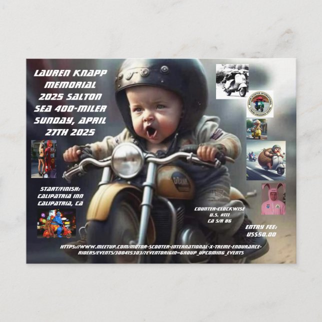 CARTE POSTALE SALTON SEA 400 MILLER 2025 (Devant)