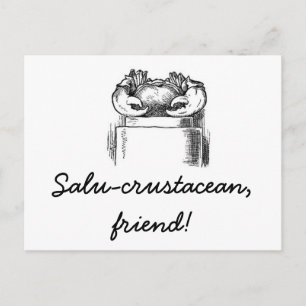 Carte Postale Salu-crustacé