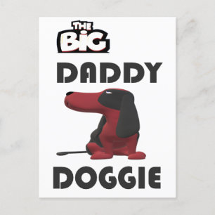 Carte Postale Salut à papa chien