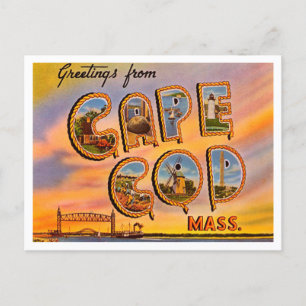 Carte Postale Salut de Cape Cod, Massachusetts Travel