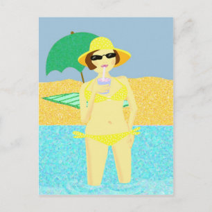 Carte Postale Salut de la plage