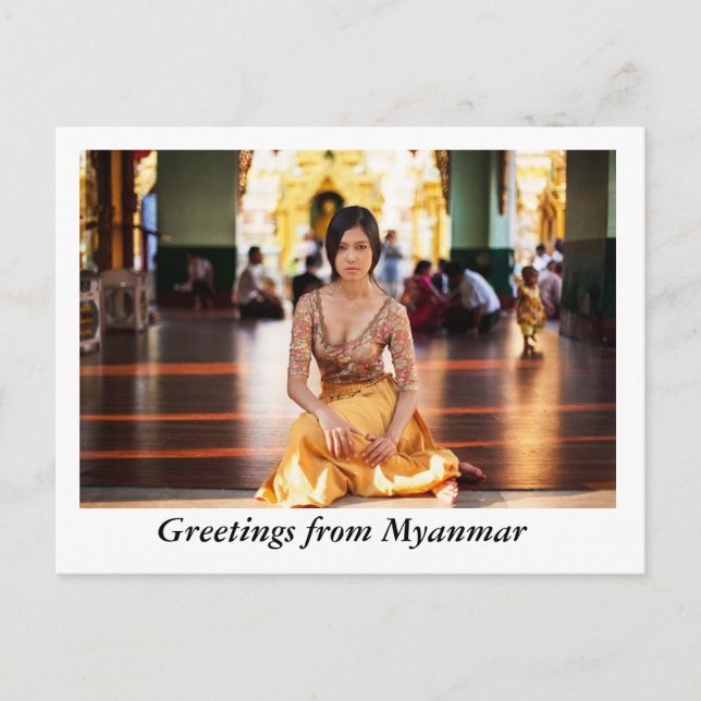 CARTE POSTALE SALUT DU MYANMAR (Devant)