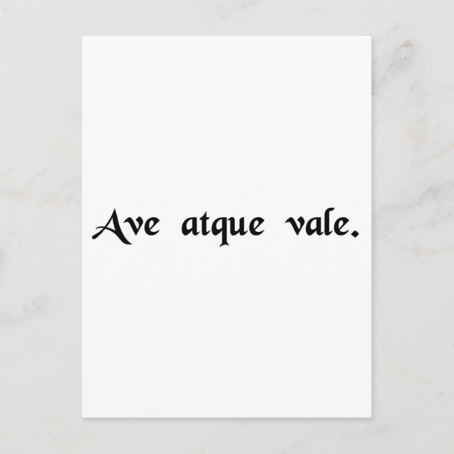 Carte Postale Salut et adieu. (Devant)