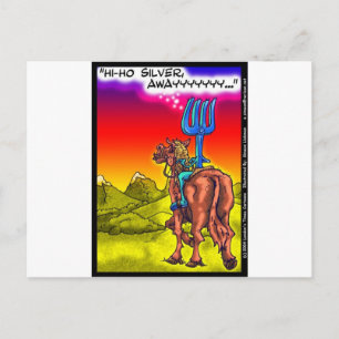 Carte Postale Salut Ho Silver ? Cadeaux de dessin animé parodiqu