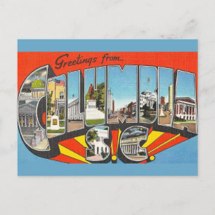 Carte Postale Salutation Columbia SC