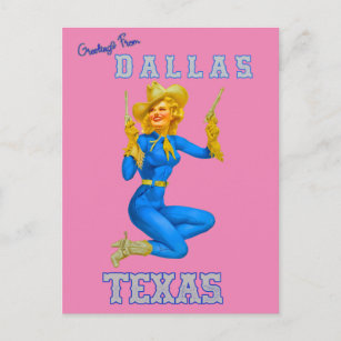 Carte Postale Salutation de Dallas Texas Postcard