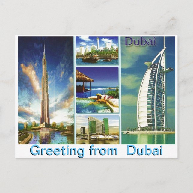 Carte Postale Salutation de Dubaï par Mojisola A Gbadamosi (Devant)
