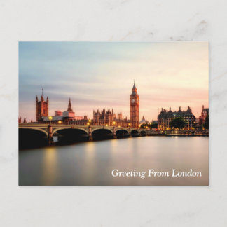 Carte Postale salutation de londres