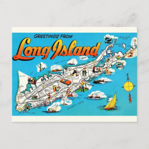 Carte Postale Salutation de Long Island, NY