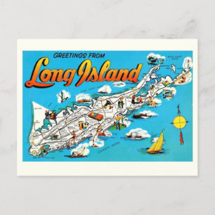 Carte Postale Salutation de Long Island, NY
