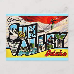 Carte Postale Salutation de Sun Valley Idaho