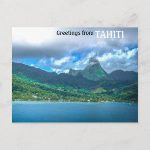 Carte Postale Salutation de Tahiti