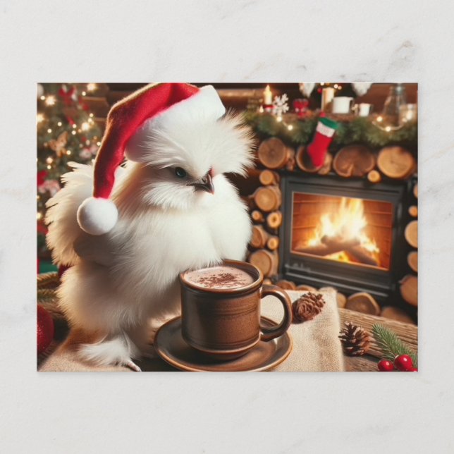 Carte Postale Salutation de vacances de poulet (Devant)