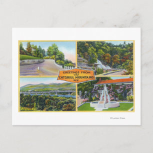 Carte Postale Salutation depuis avec vues Pittoresques
