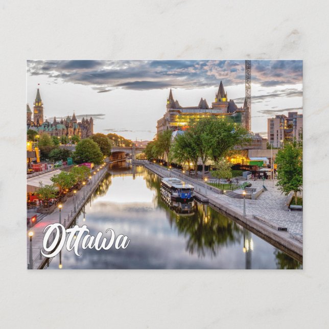 Carte Postale Salutation d'Ottawa, Ontario, Canada (Devant)