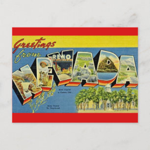 Carte Postale Salutation du Nevada