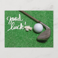 Salutation golf balle de golf bonne chance bonne c