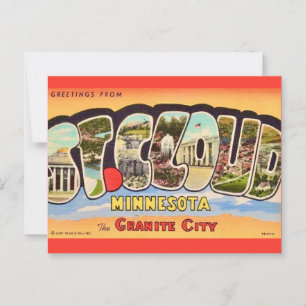 Carte Postale Salutation St Cloud Minnesota