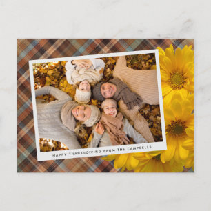 Carte Postale Salutation Thanksgiving Personnalisée En Vacances