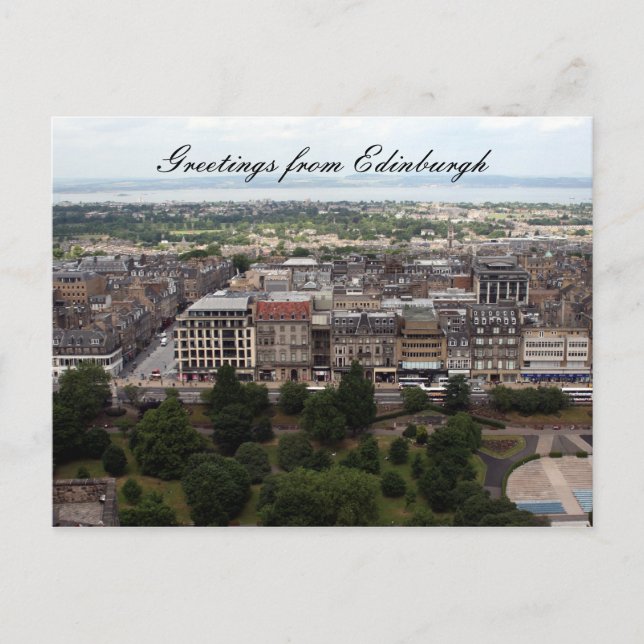 Carte Postale salutations à edinburgh (Devant)